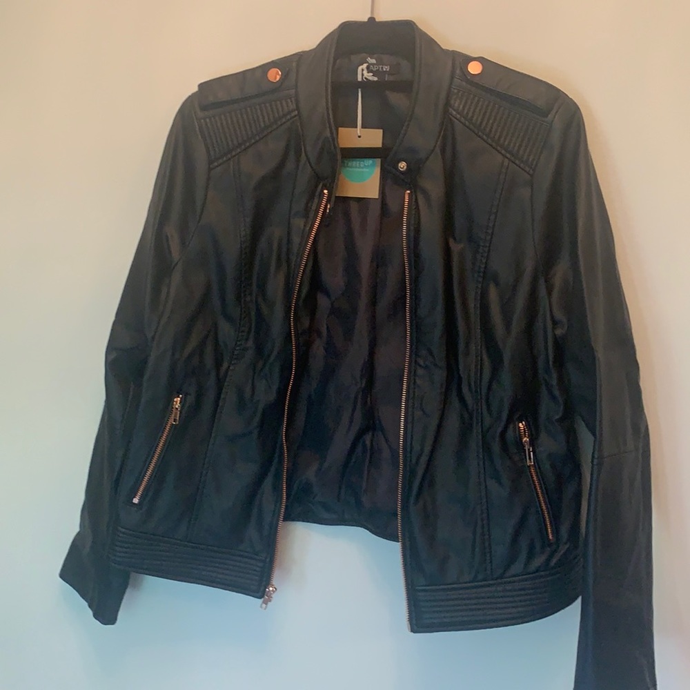 Apt 9 faux leather jacket